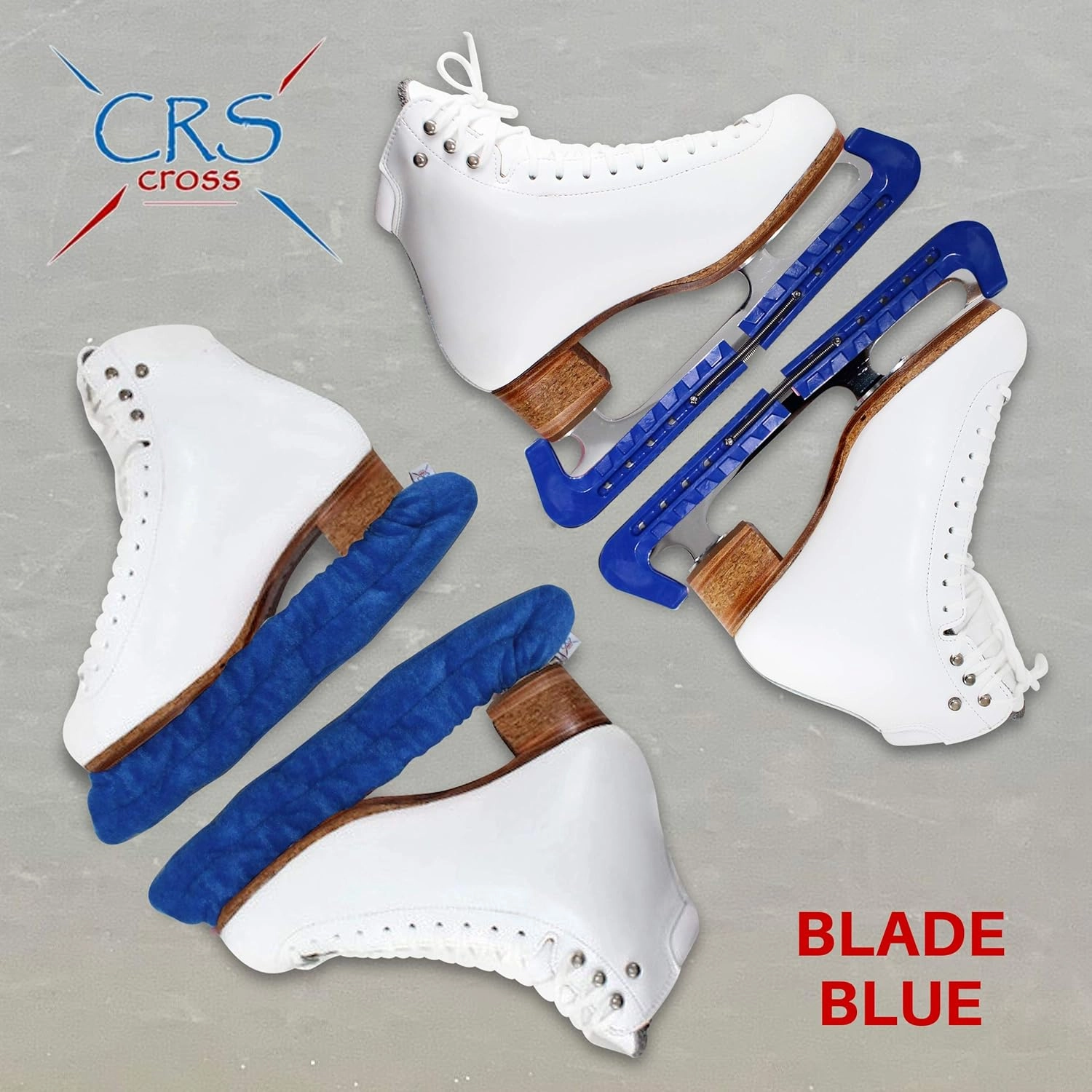 CRS Cross Skate Guards, Soakers and Towel Gift Set - Ice Skating Guards and Soft Skate Blade Covers for Figure Skating or Hockey