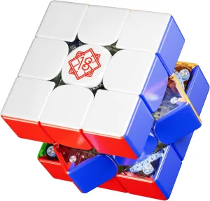 CuberShop Moyu Super WeiLong V2 Pro 18th Anniversary Special Limited 20-M MagLEV Ball Core Professional 3x3 Magnetic Speed Cube Transparent Crystal Collector 18th Anniv UV Coated 2025 Flagship