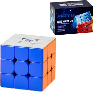 CuberShop Moyu WRM V9 Ball Core (UV Coated) Stickerless Speed Cube, moyu WeiLong WR M V9 MagLev Core Magnets Magic Clothes Flagship 3x3 UV, WRM 2023 Ball(WeiLong WRMV9 Ball core Magic Clothes Version)