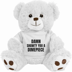 Customized Girl Valentines Day Gift Bear Shawty: 10 Inch Teddy Bear Stuffed Animal