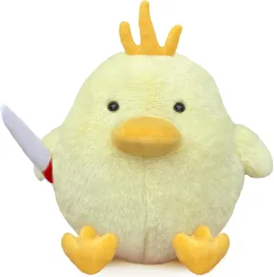 Cute Chicken Plush with Knife Chicken Stuffed Animal Plush Toy Chick Throw Pillow Plushies Doll Toys Gift for Boys Girls Adults (Yellow-with Knife)