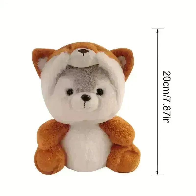 Cute Cosplay Husky Pup Soft Plushie