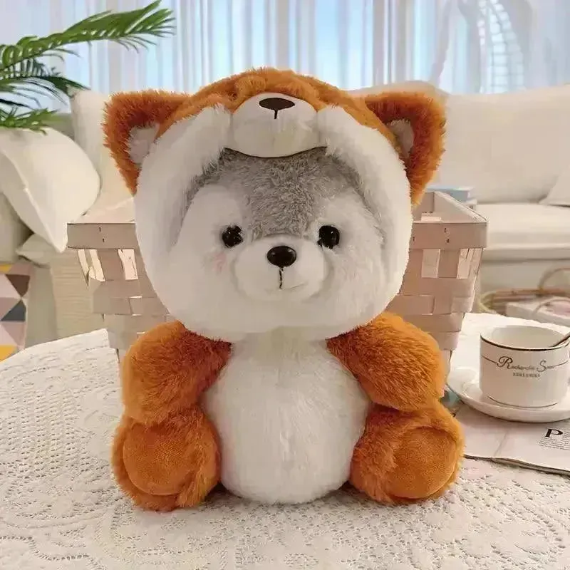 Cute Cosplay Husky Pup Soft Plushie