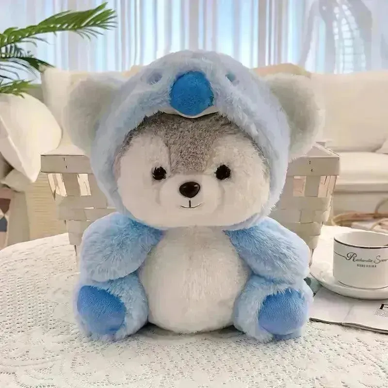 Cute Cosplay Husky Pup Soft Plushie