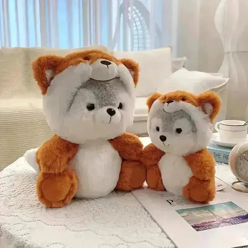 Cute Cosplay Husky Pup Soft Plushie