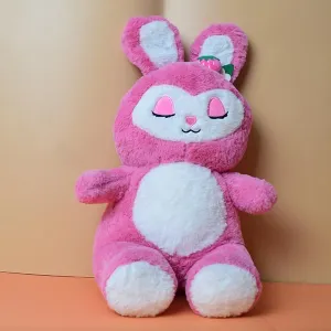 Cute Sleep Bunny Plush Doll Cartoon Rabbit Soft Plush Toy. Pink