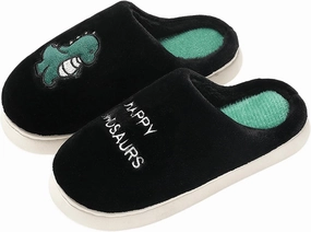 Cute Cartoon Slippers for Couples Kawaii Bear Indoor Non-Slip House Shoes Adorable Happy Dinosaur Plush Home Floor Footwear Unisex