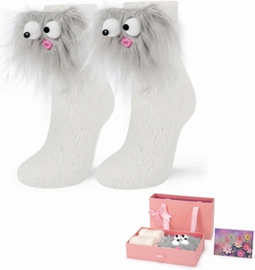Cute Crazy Fuzzy Socks Super Soft Funny Gift for Girls Women Size 4-10