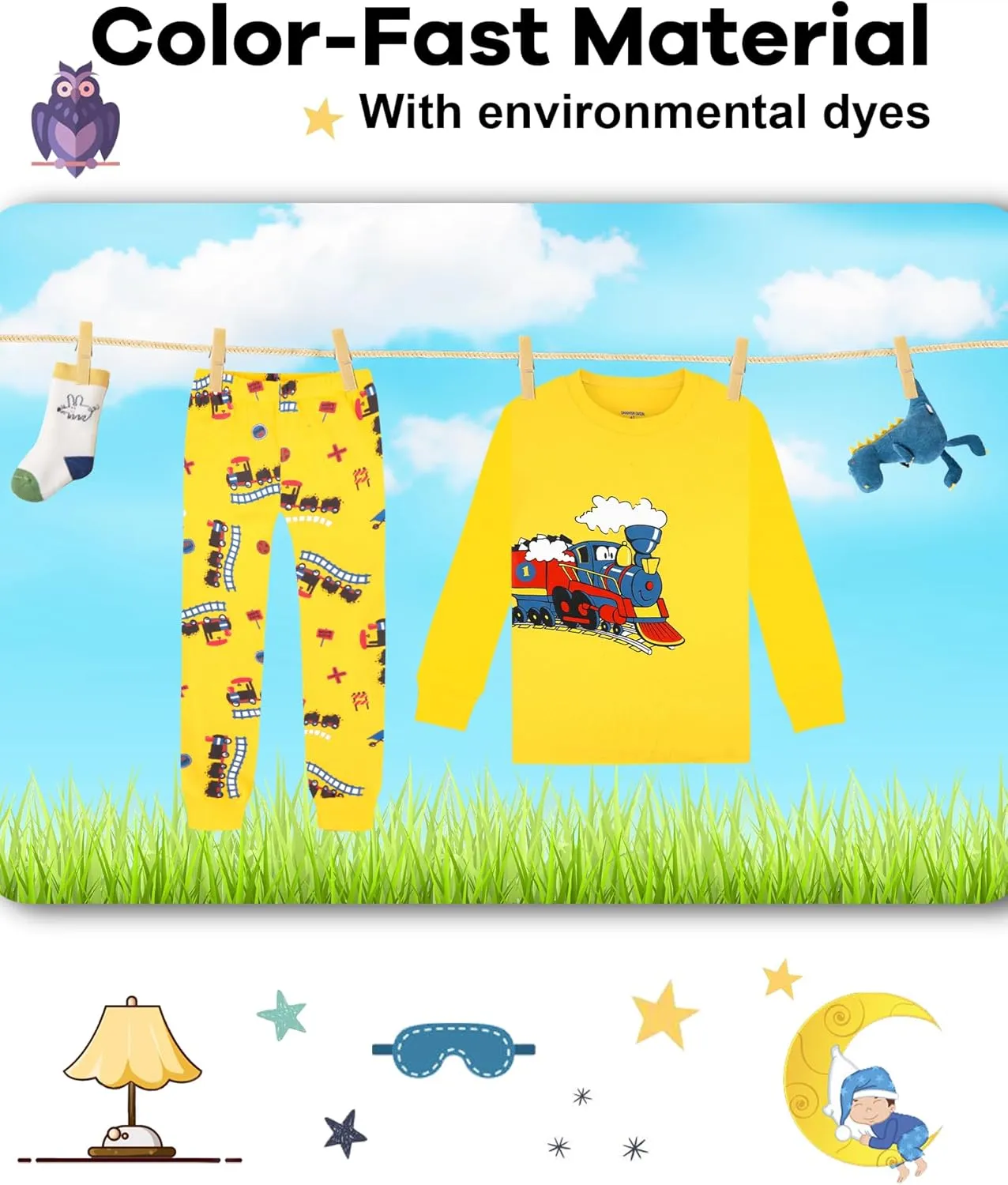 DAUGHTER QUEEN Boys Long Sleeve Pajamas Size 18Months-12Years