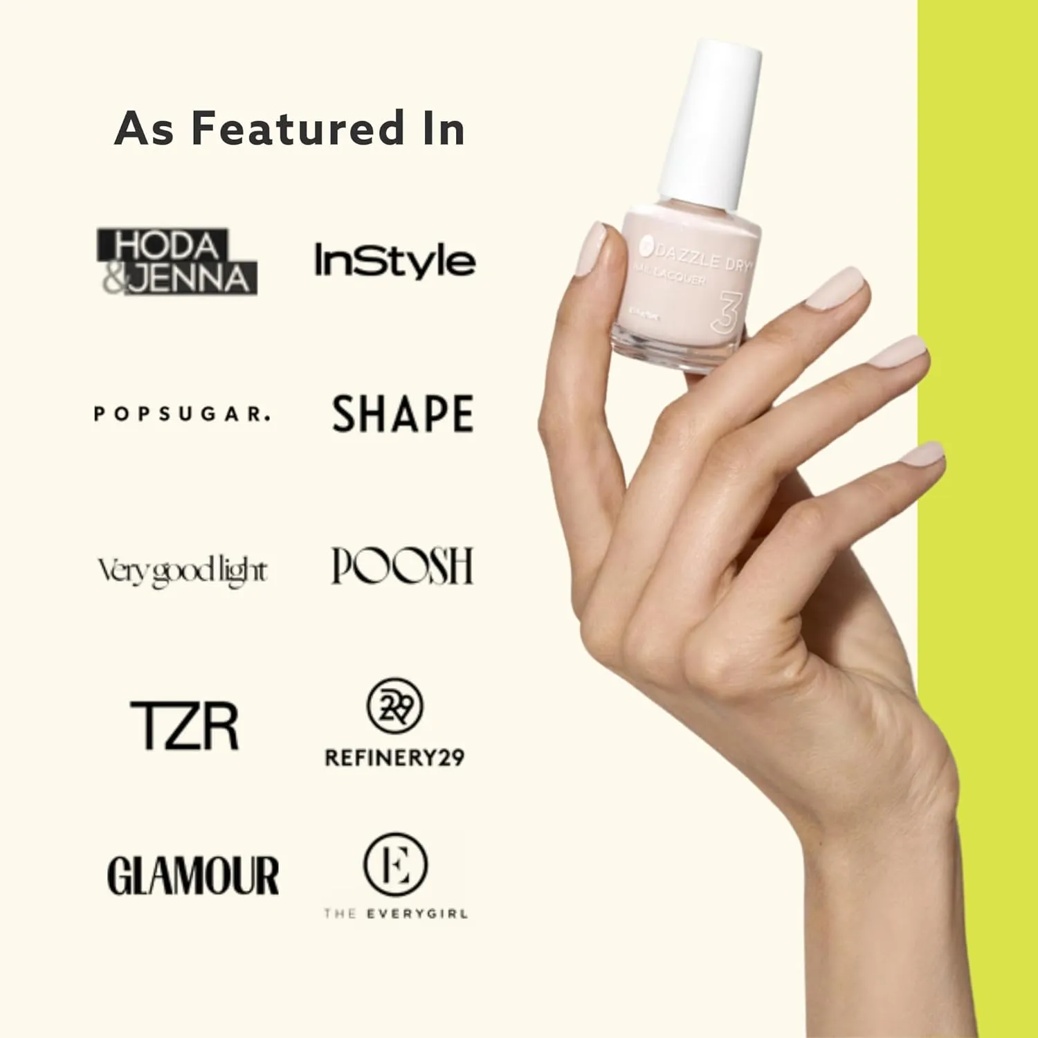 Dazzle Dry Mini Kit 4 Step System - Red Hot Chili, a bright and orangey red. Full coverage cream. (5 Piece Kit / 5 Manicures)
