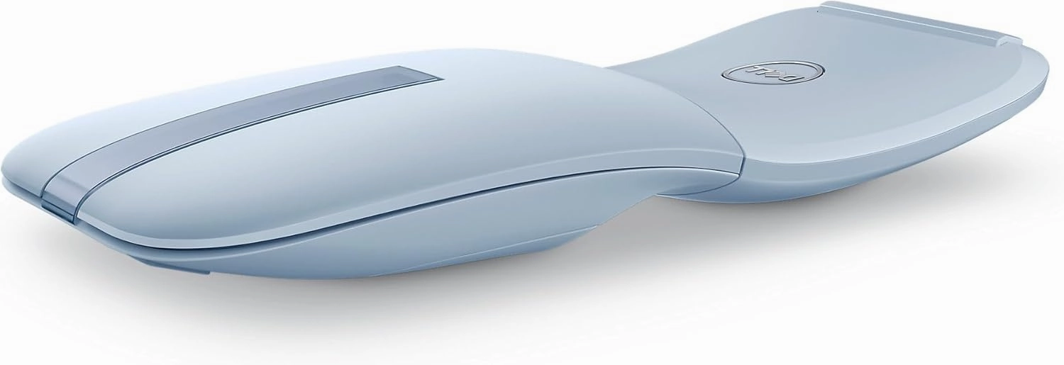 Dell MS700 Bluetooth Travel Mouse - Bluetooth 5.0/Dell Pair/Microsoft Swift Pair Connectivity, Adjust DPI up to 4000, Optical LED Sensor, Touch Scroll with latest Touch Controller - Misty Blue