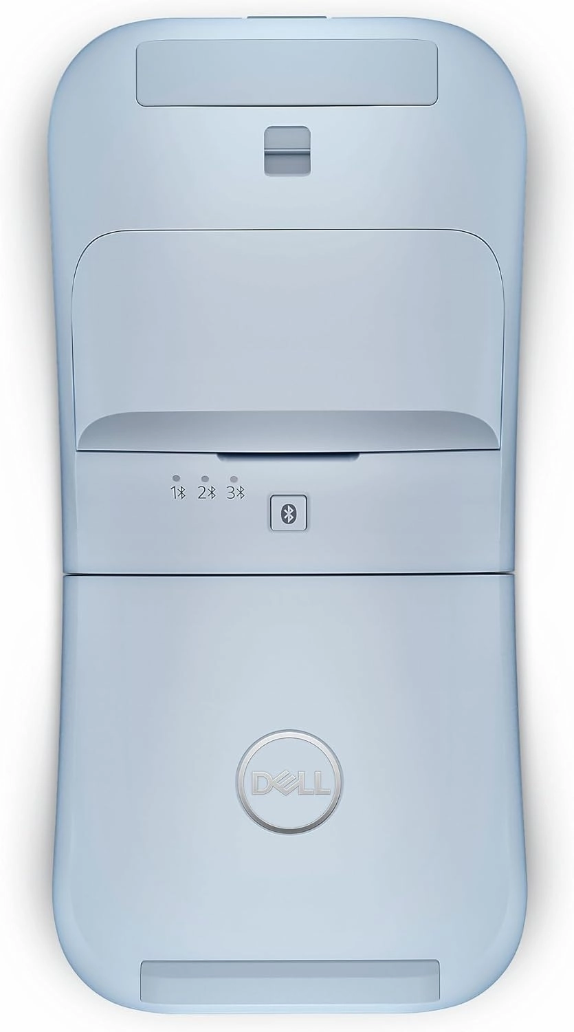Dell MS700 Bluetooth Travel Mouse - Bluetooth 5.0/Dell Pair/Microsoft Swift Pair Connectivity, Adjust DPI up to 4000, Optical LED Sensor, Touch Scroll with latest Touch Controller - Misty Blue