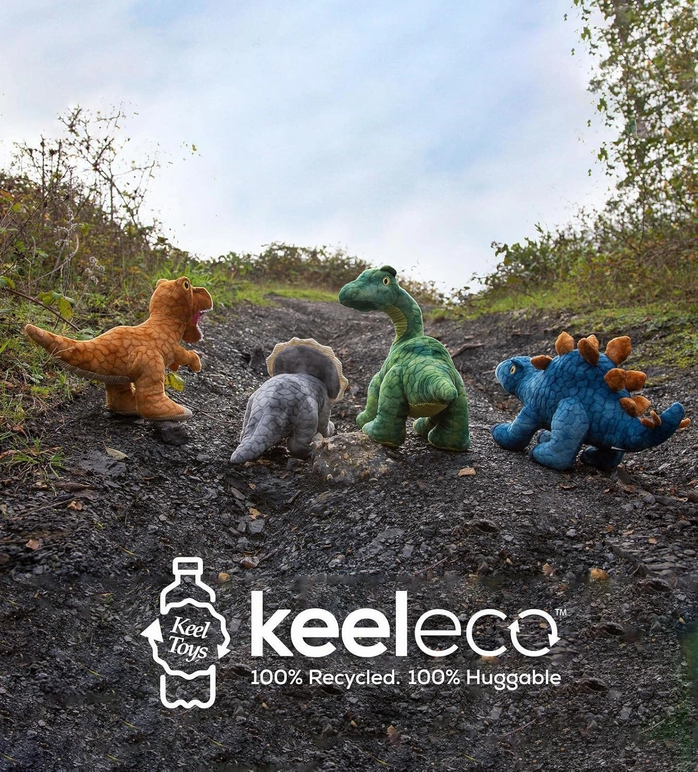 Deluxe Paws 100% Recycled Plush Eco Toys (Stegosaurus)