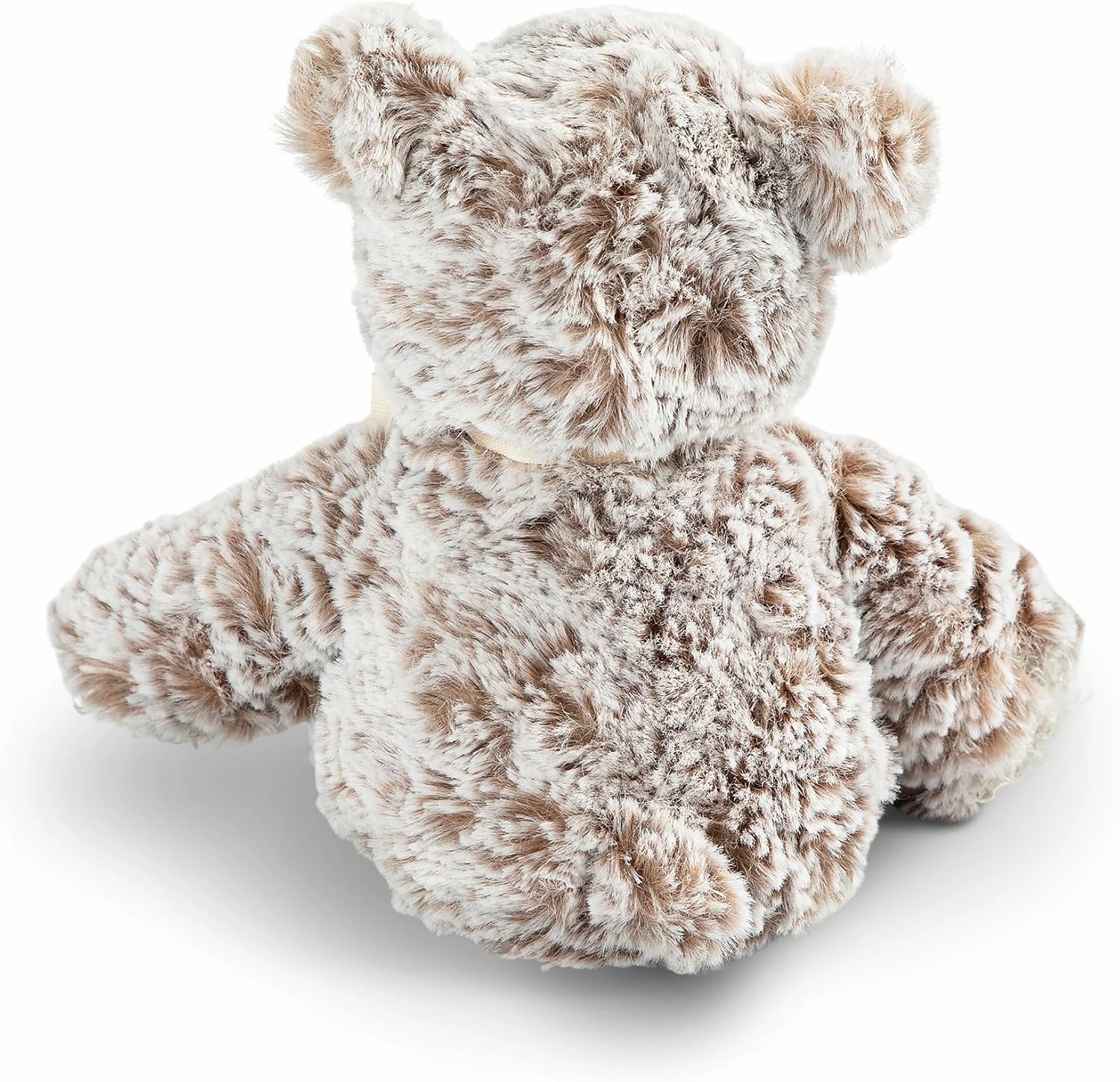 DEMDACO 5004870025 Mini Giving Bear Moon and Back Brown and White 6 x 5 Inch Polyester Bead Plush Stuffed Animal