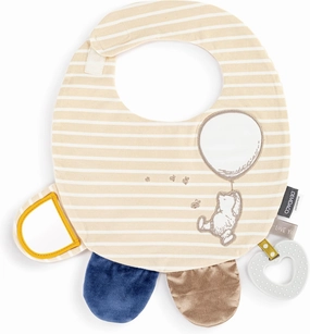 DEMDACO Mommy & Me 11.5 x 10 Inch Textured Fabric, Tactile, Teething Ring, Feeding, Activity Bib