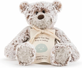 DEMDACO Smiling Mini Giving Bear Brown 8.5 inch Plush Polyester Fabric Stuffed Animal