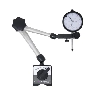 Dial Indicator with Magnetic Base Holder Stand, DIMR-0105 0-1 inch
