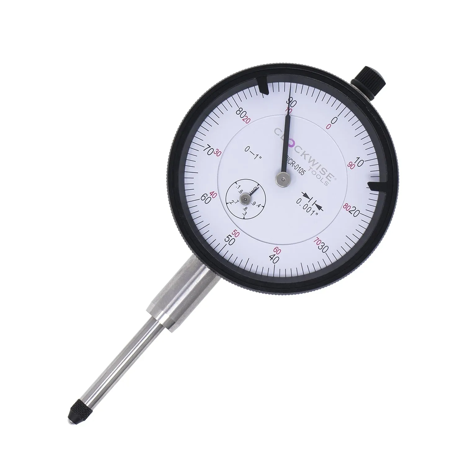 Dial Indicator with Magnetic Base Holder Stand, DIMR-0105 0-1 inch