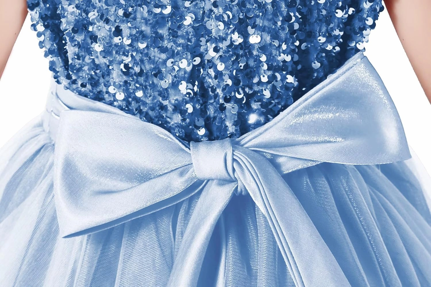 dideyttawl Short Flower Girls Dress Short Sleeves Velvet Sequin Top Tulle Skirt Round Neck Junior Bridesmaid Dresses
