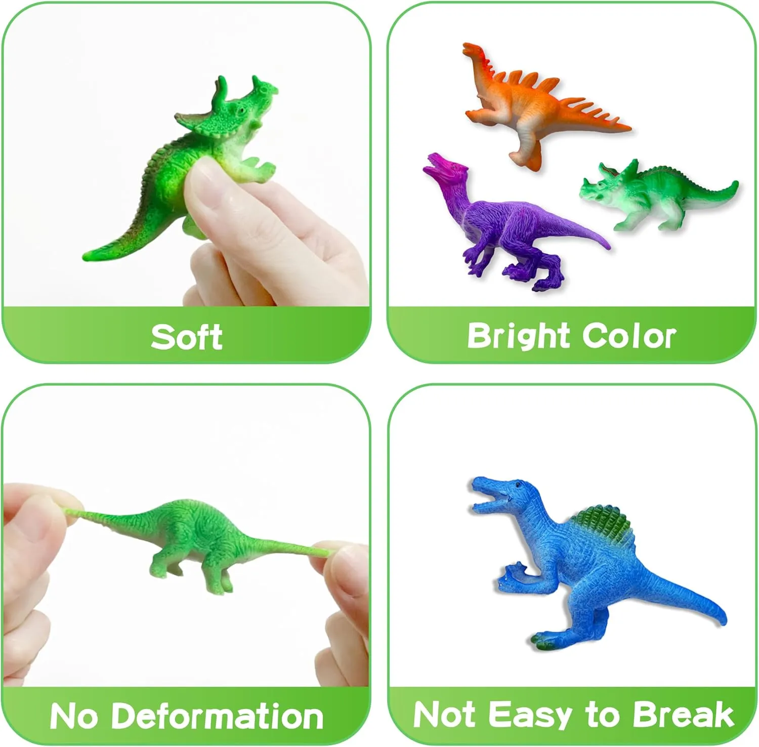 Dinosaur Series - 16pcs Temperature Color Changing Bath Toys, Water Table Toy for Easter Egg Fillers,Goodie Bags Fillers,Themed Party,Classroom Rewards,Carnival Prize, for Kids 3 