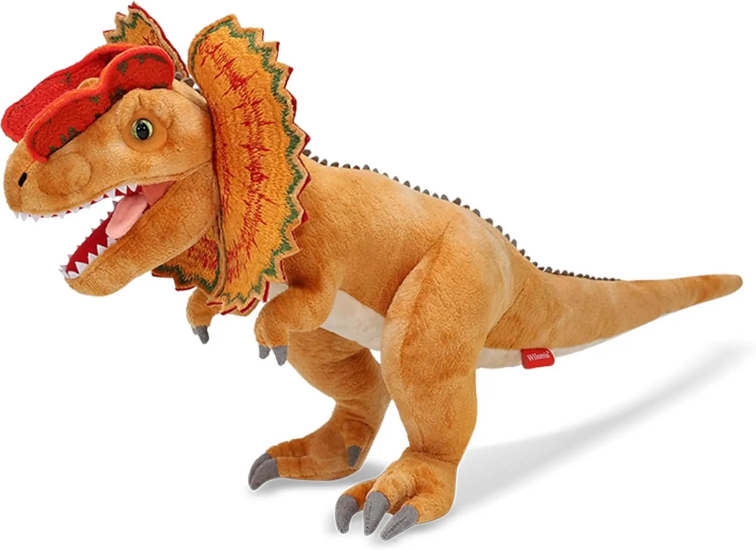 Dinosaur Stuffed Animal - 20.5'' Dilophosaurus Plush Toy with Beautiful Arched Crests, Soft Stuffed Dinosaurs for Boys 3-5 Kids Birthday Gift（Male ）