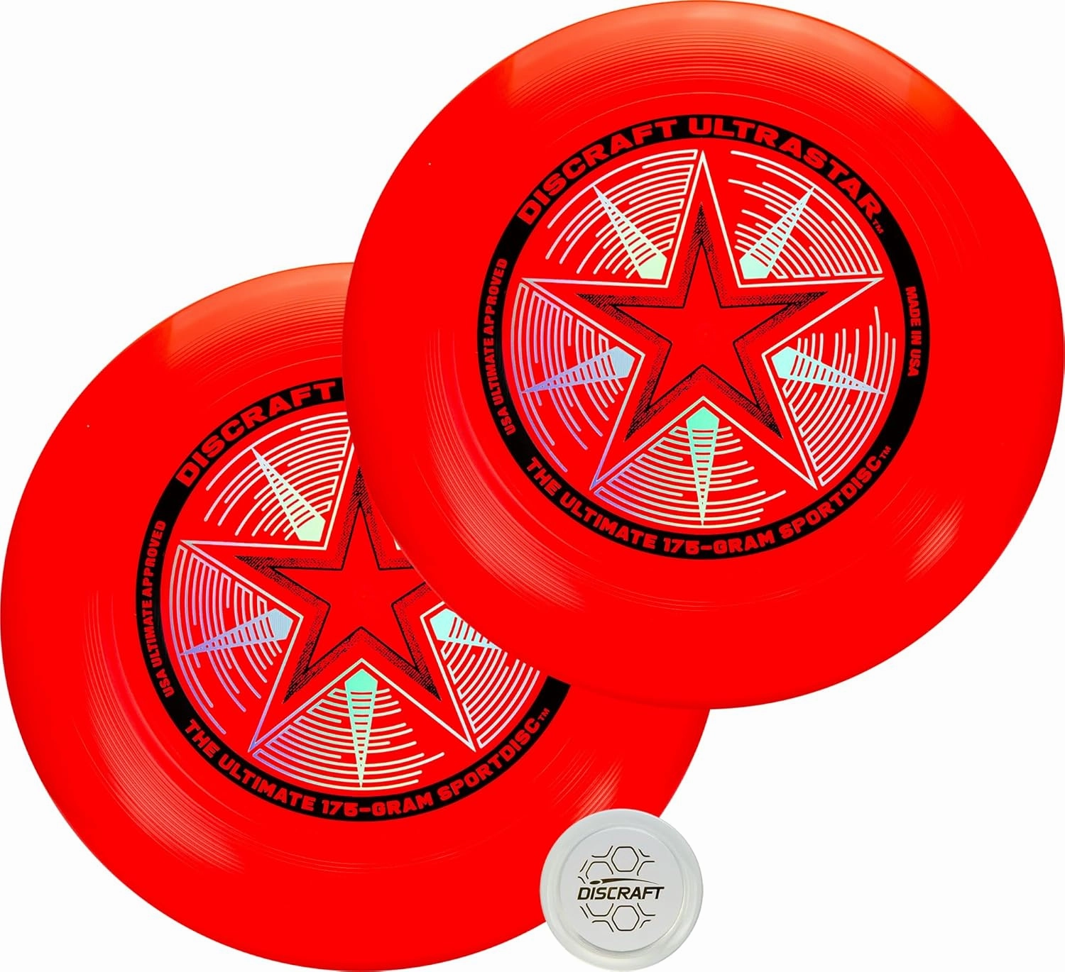Discraft Ultrastar Ultimate Discs 1 & 2 Packs, Standard Size, for Competitive & Casual Play
