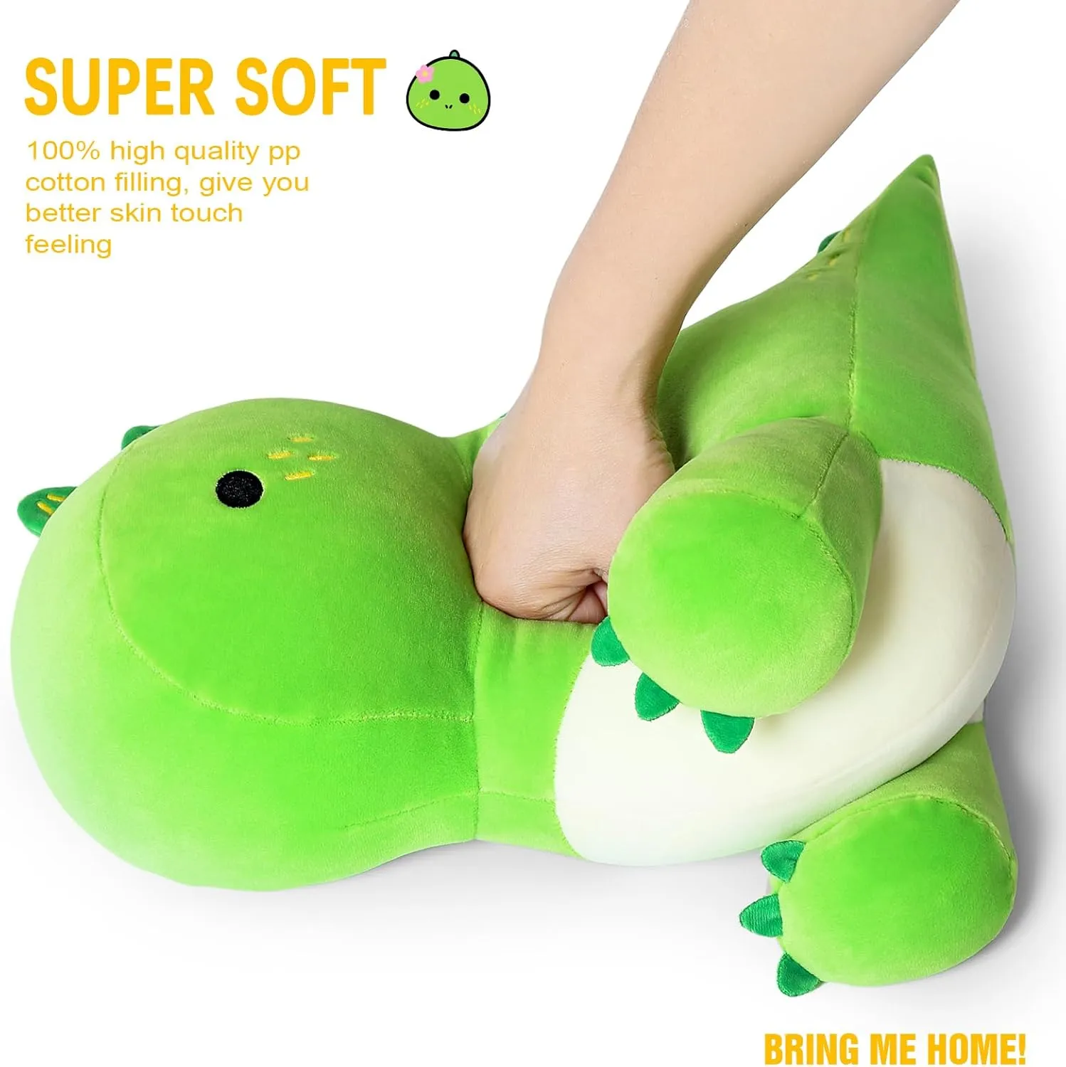 Ditucu Cute Dinosaur Cactus Stuffed Animals Toys Plush Dolls Super Soft Dino Plushies Birthday Gifts for Kids Girls Boys Green 12 inch