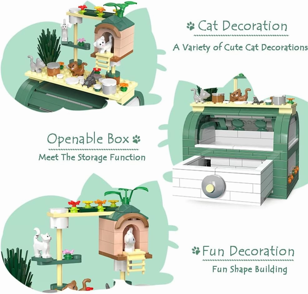 DIY Jewelry Storage Gift Building Blocks Toy Set, Mini Blocks Ring Box Building Set, Home Decoration for Girls 495PCS