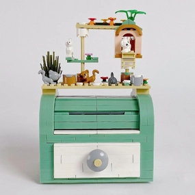 DIY Jewelry Storage Gift Building Blocks Toy Set, Mini Blocks Ring Box Building Set, Home Decoration for Girls 495PCS