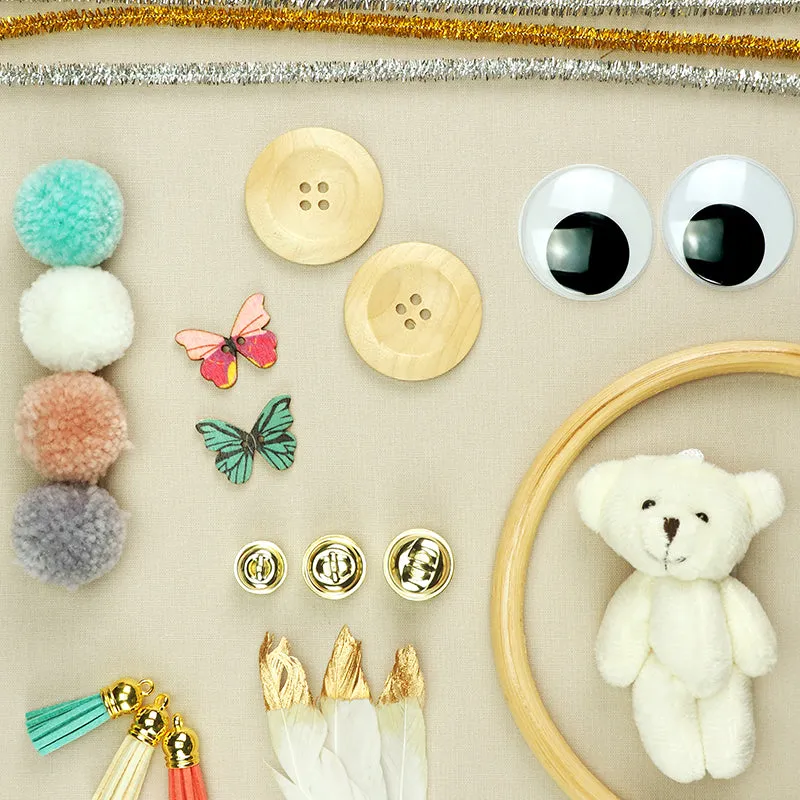 DOLL BEAR MINI TEDDY BEAR CREAM 9CM 1PC