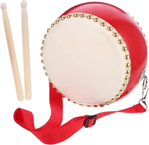 Drum Performance Drum with Sticks and Strap Bright Colors for Develops Hand Eye Coordination Present for Birthdays and Day