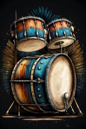 Drum Set 500 Pieces Wooden Jigsaw Puzzle for Adults - Uniquely Shaped Pieces with Wood Construction - Perfect for Birthday Gifts, and Family Presents