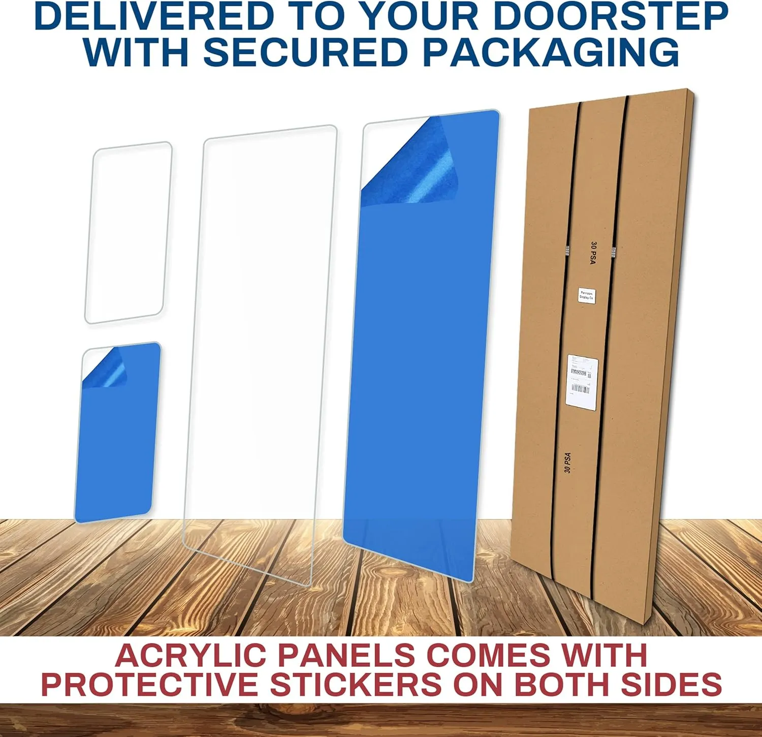 Drum Shield 6ft w/Deflectors & Chrome Hinges, Comes w/ 5 Drum Panels, 5 Deflectors, Chrome Hinges & Deflector Connectors, Premium Clear Acrylic Panels