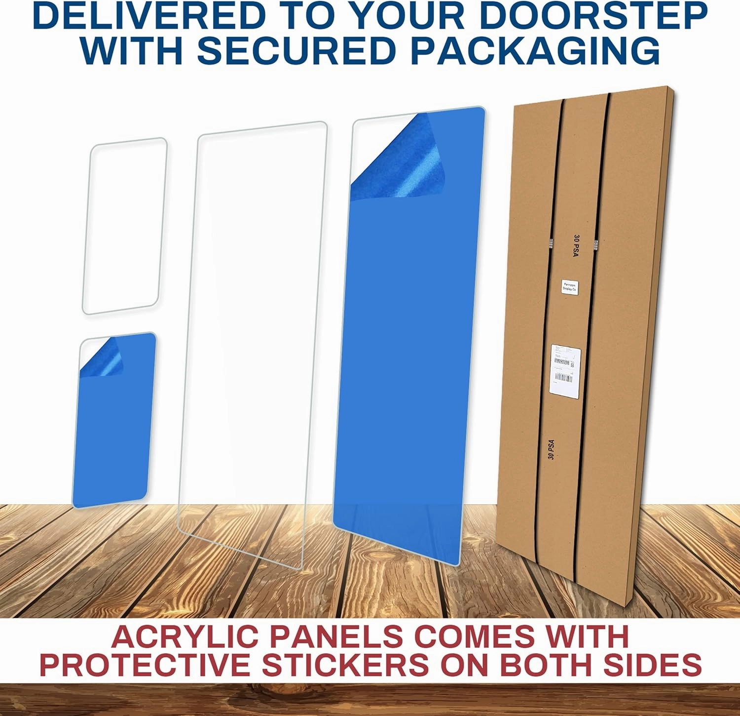 Drum Shield 4ft w/Deflectors & Chrome Hinges, Comes w/ 3 Drum Panels, 3 Deflectors, Chrome Hinges & Deflector Connectors, Premium Clear Acrylic Panels