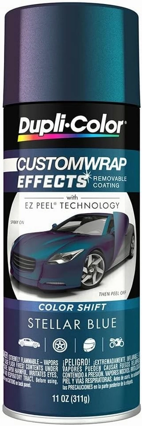 Dupli-Color ECWRC8217 Custom Wrap Effects Removable Automotive Paint - Stellar Blue Spray Paint - 11 oz. Aerosol Can