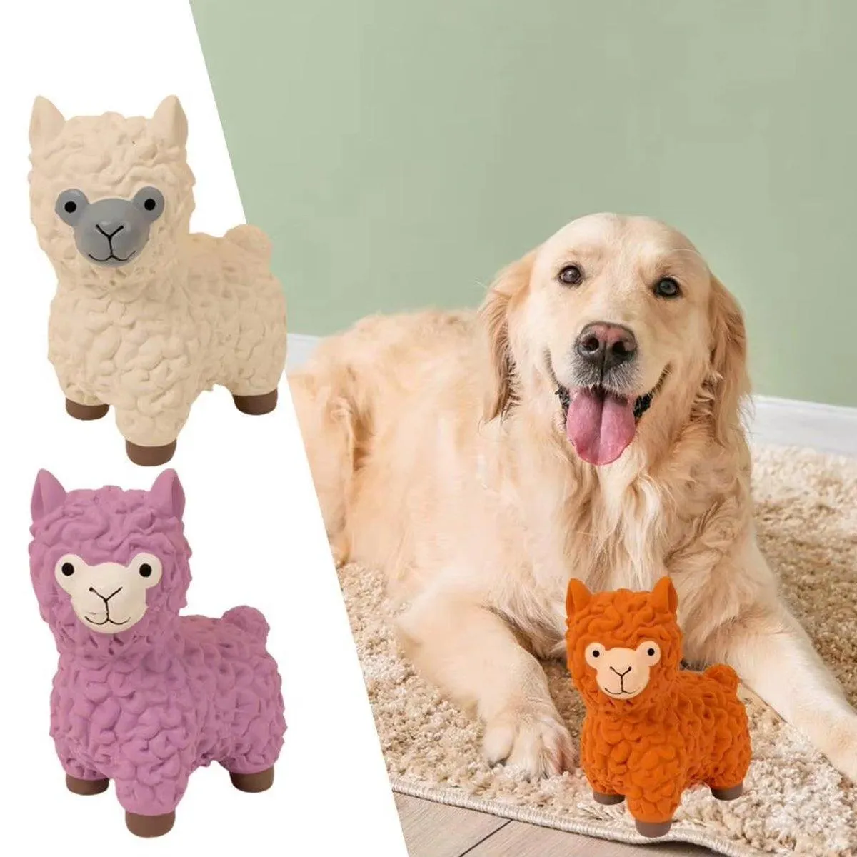Durable Pet Toy for Dogs Alpaca Teething Chew Toy Puppy Teething