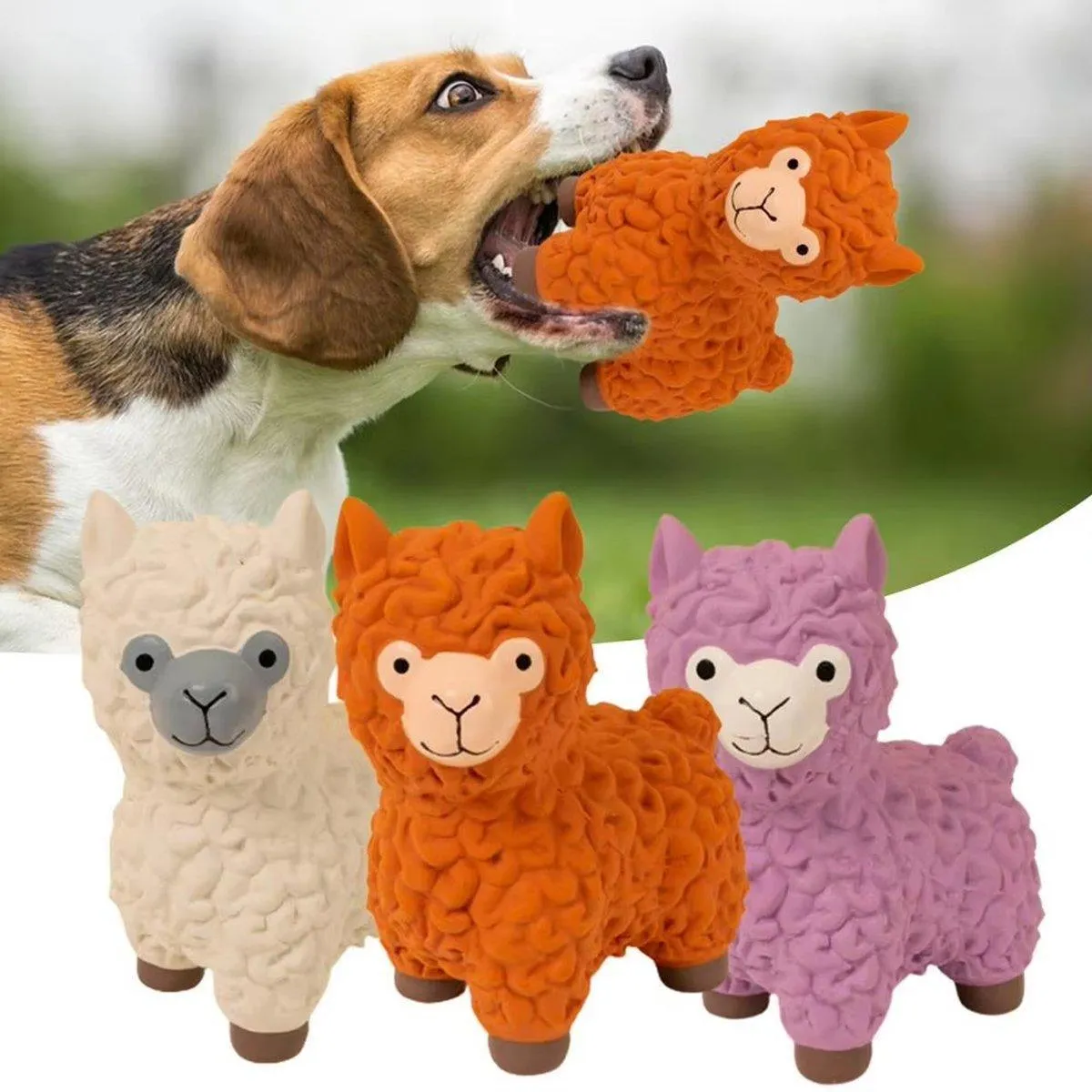 Durable Pet Toy for Dogs Alpaca Teething Chew Toy Puppy Teething