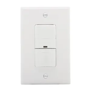 Eaton VS306U-W 600-Watt 120V Wall Mount Occupancy/Vacancy Sensor without Wallplate, White