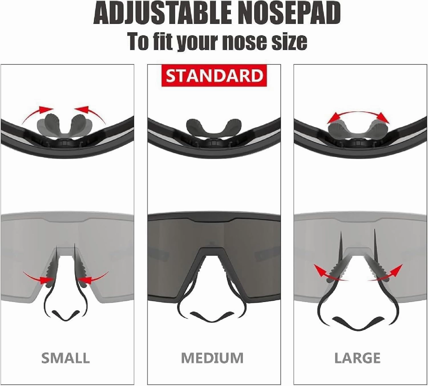 Eazyrun Polarized Small Sports Sunglasses for Youth Women, Baseball Softball Cycling Running Pickleball