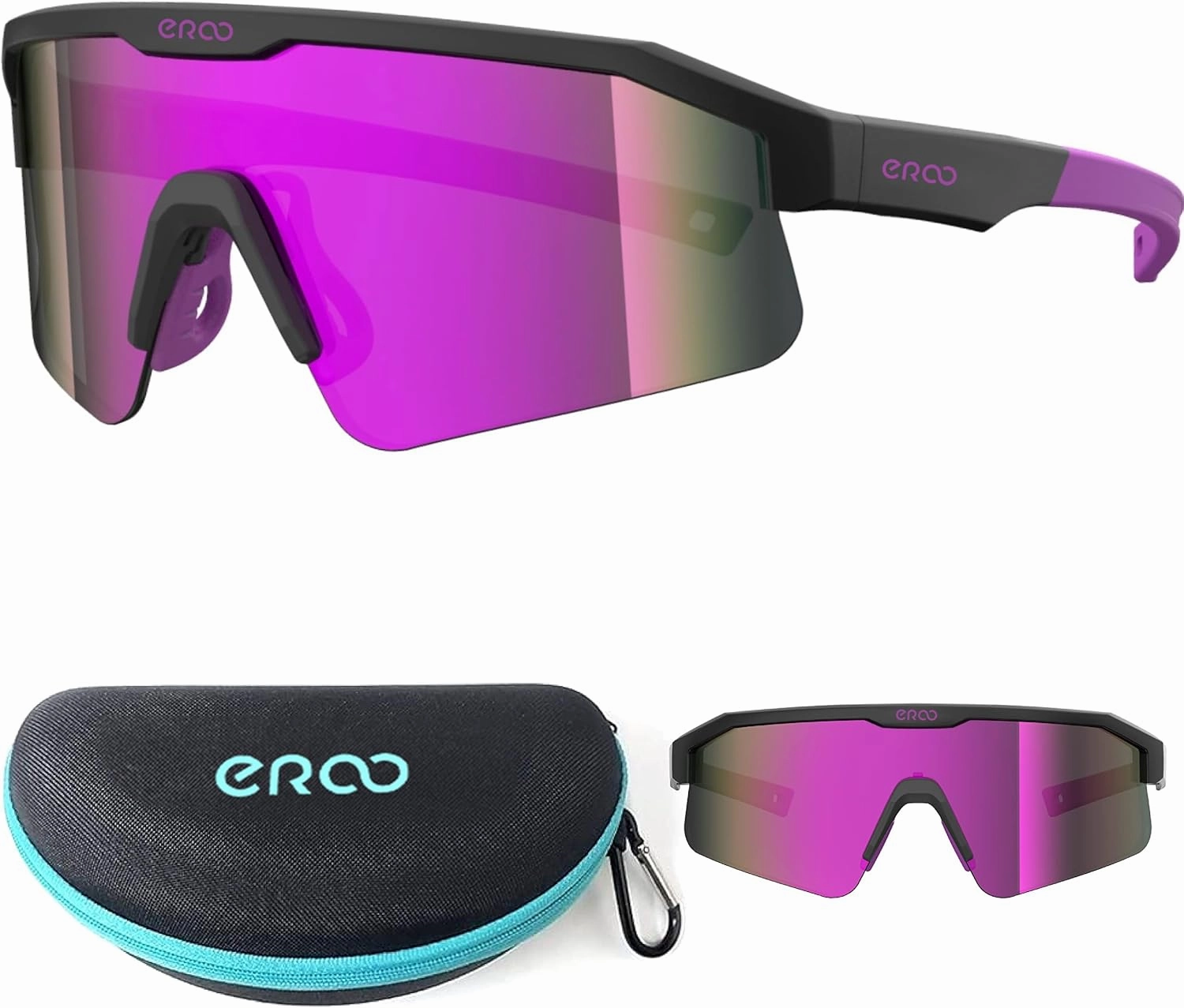 Eazyrun Polarized Small Sports Sunglasses for Youth Women, Baseball Softball Cycling Running Pickleball Padel tennis