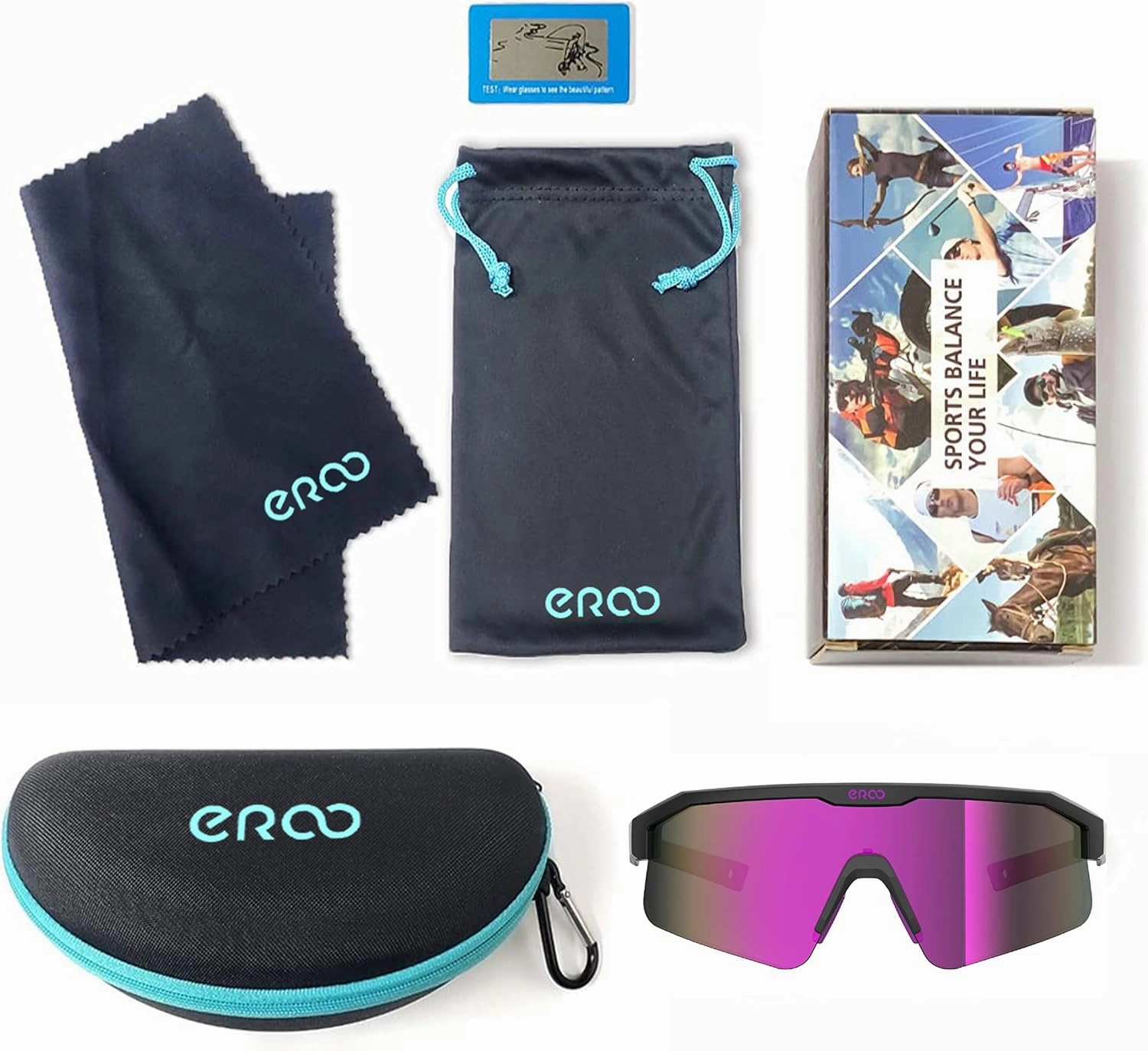 Eazyrun Polarized Small Sports Sunglasses for Youth Women, Baseball Softball Cycling Running Pickleball Padel tennis