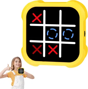 Electronic Tic Tac Toe Game - Electronic Puzzles Portable Handheld Games, 3-in-1 Tic Tac Toe Bolt Game Travel Tic Tac Toys for Educational Memory Growth, Infinite Tic-Tac-Toe Board Games for Ages 3 