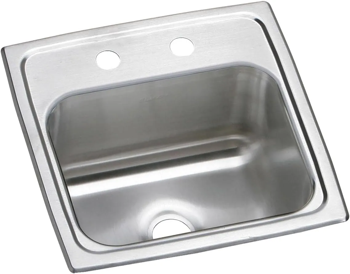 Elkay BPSR152 Sink, Two-Hole, Pacemaker Bright Satin