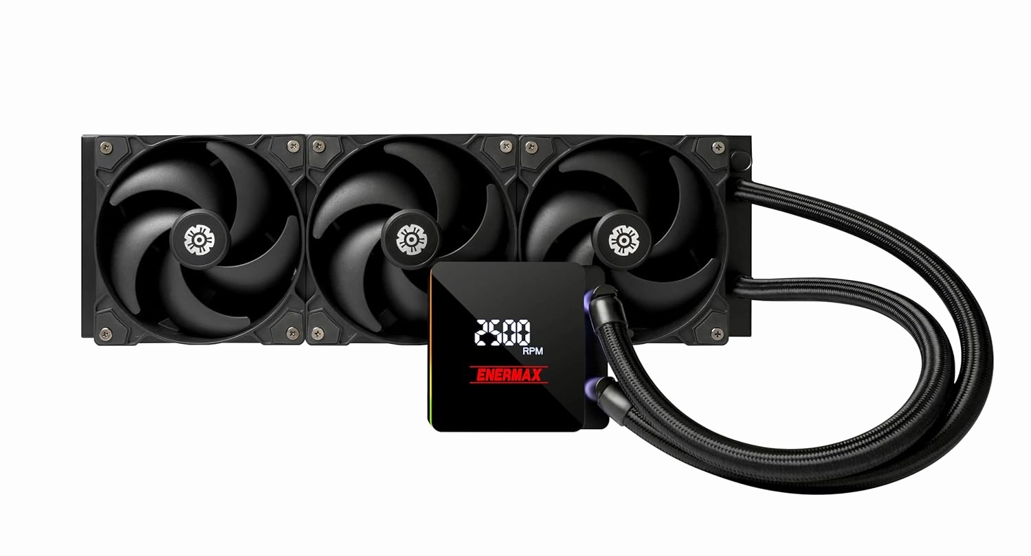 ENERMAX LIQTECH XTR, 360mm TDP 550W , AMD Ryzen Treadripper sTR5/sTRX5/SP6, Intel Xeon LGA4677, 100% CPU coverage, digital display,