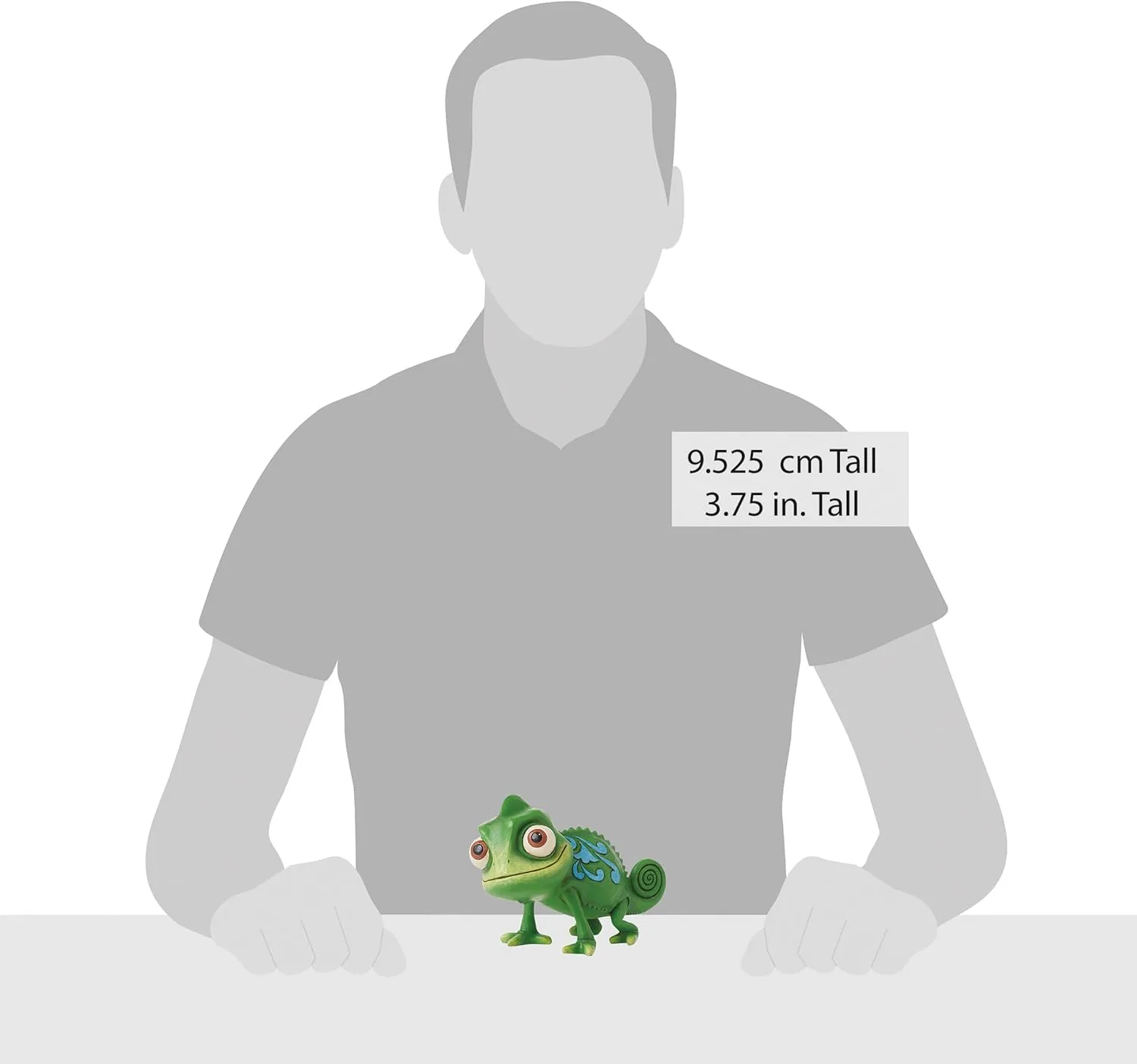 Enesco Disney Traditions Collection by Jim Shore Tangled Pascal The Chameleon Figurine- Stone Resin Hand Painted Crafted Collectible Rapunzel Disney Mini Figurines Home Decor Statue, 3.75 Inch