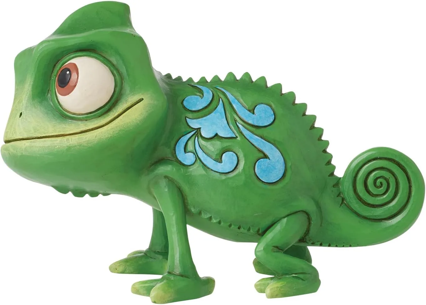 Enesco Disney Traditions Collection by Jim Shore Tangled Pascal The Chameleon Figurine- Stone Resin Hand Painted Crafted Collectible Rapunzel Disney Mini Figurines Home Decor Statue, 3.75 Inch