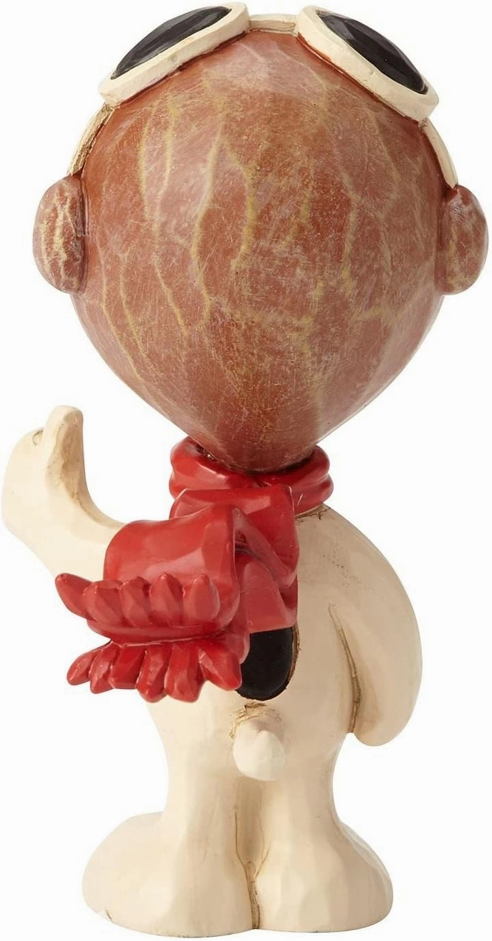 Enesco Jim Shore Peanuts Snoopy Flying Ace Miniature Figurine, 3 Inch, Multicolor