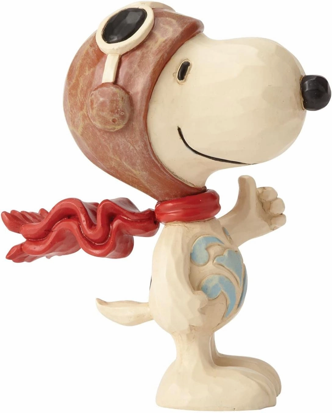 Enesco Jim Shore Peanuts Snoopy Flying Ace Miniature Figurine, 3 Inch, Multicolor
