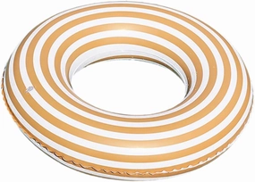 ERINGOGO Swimming Ring Inflatable Pool Float Striped Decor for Adults Jumbo Size PVC
