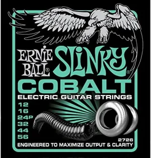 Ernie Ball 2726 Cobalt Not Even Slinky Electric Guitar Strings -3 PACK (12-56)